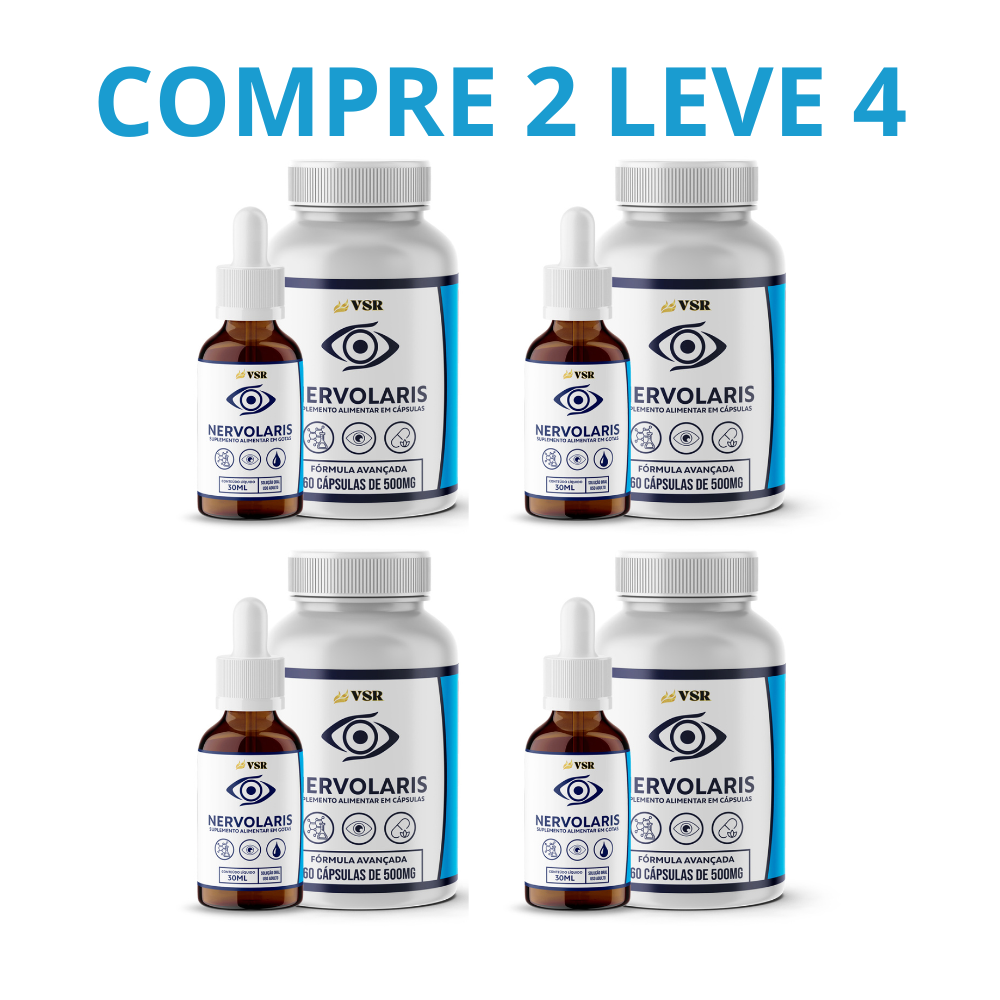 Nervolaris 60 Capsulas - Cuidado Natural Para Seus Olhos + Frete Grátis